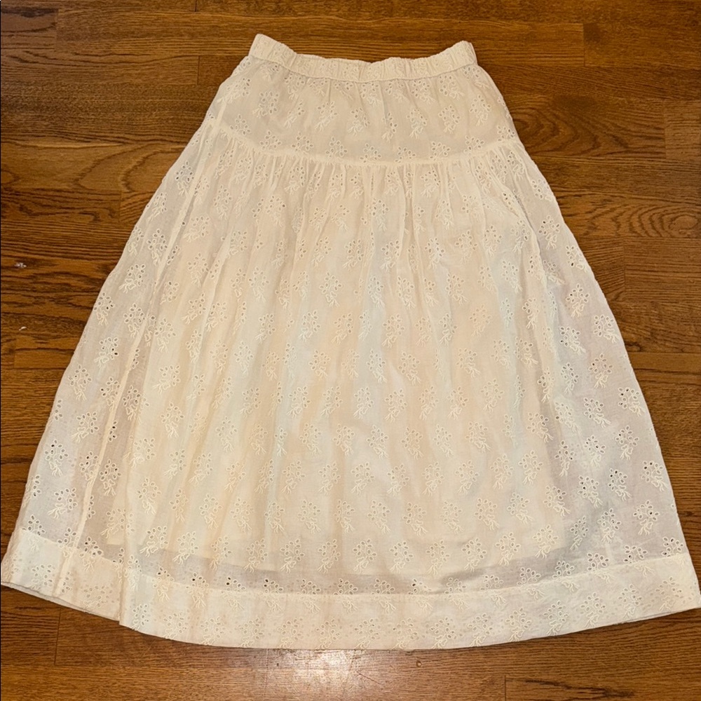 The Great Cream Lace Skirt
